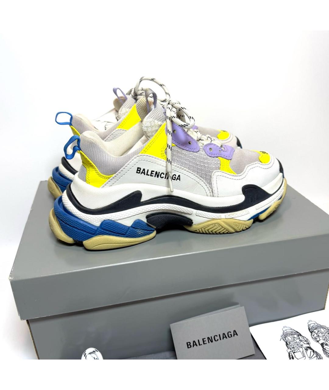 BALENCIAGA Кожаные кроссовки, фото 6