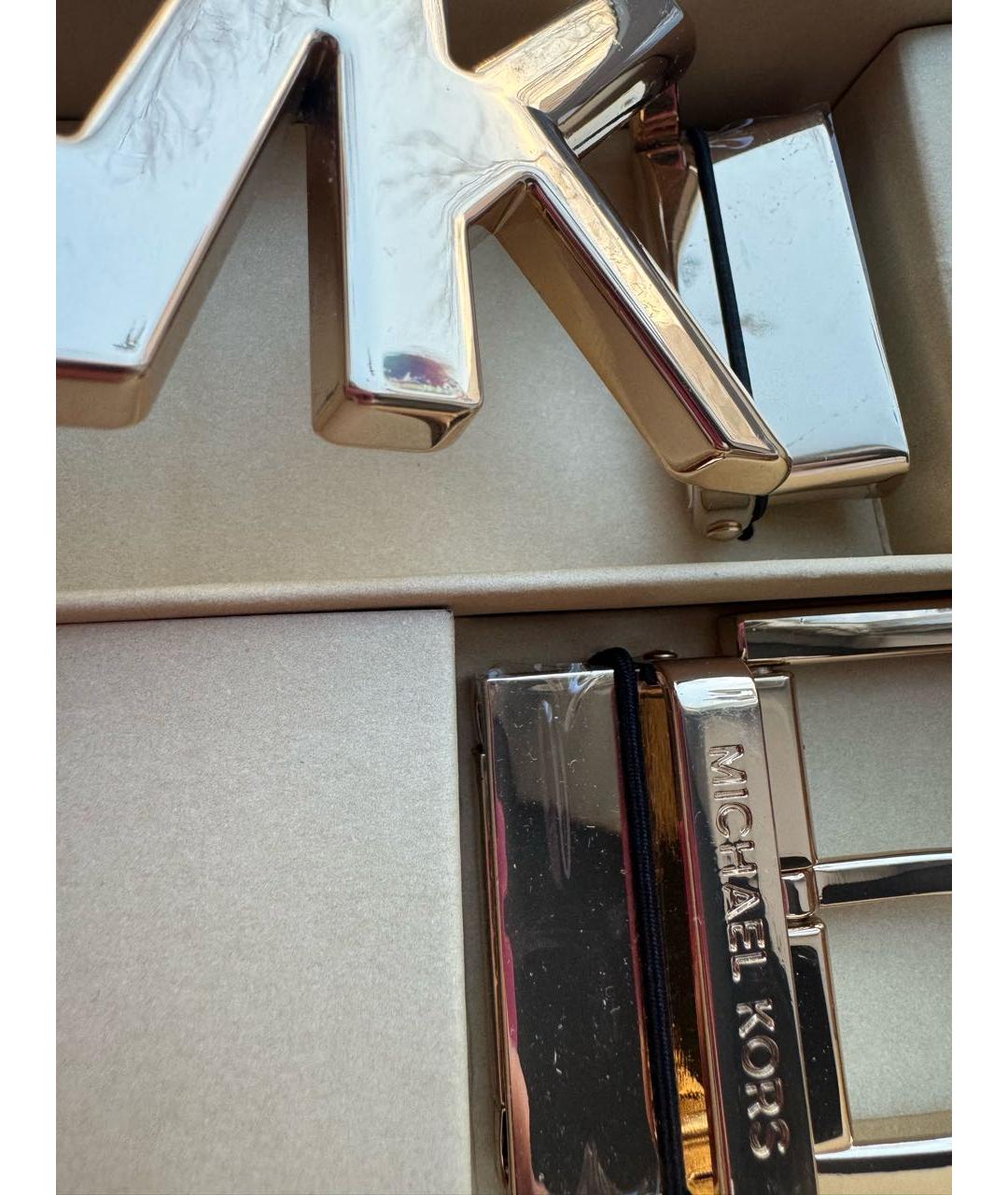MICHAEL KORS Коричневый кожаный ремень, фото 7