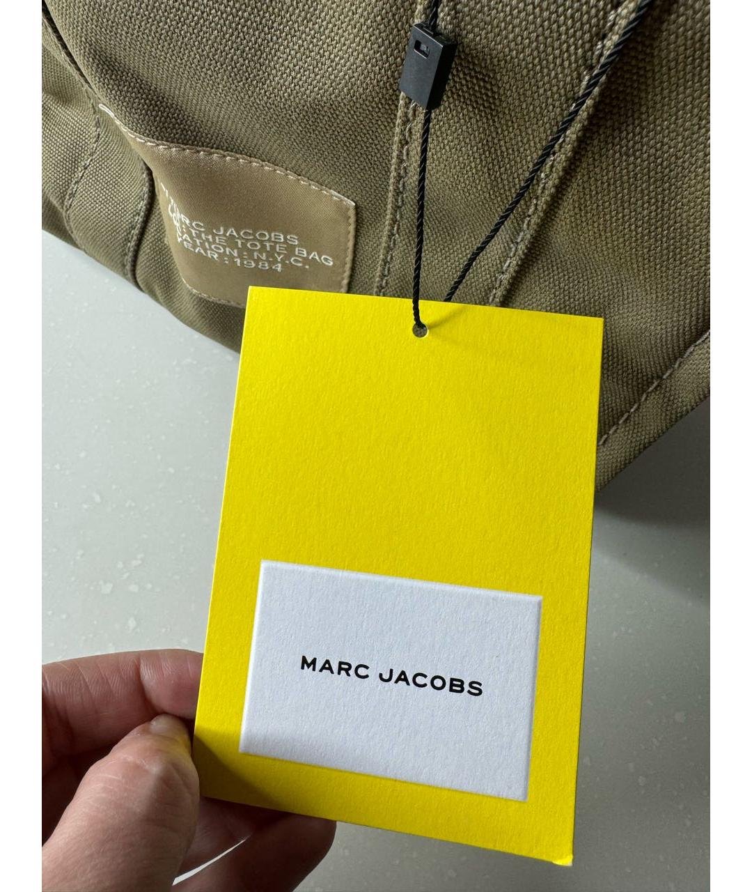 MARC JACOBS Хаки сумка тоут, фото 4