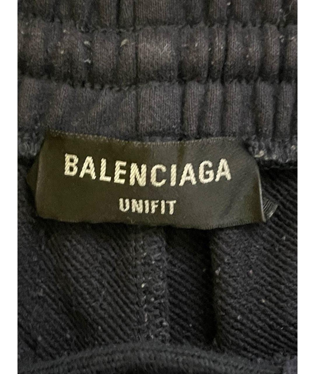 BALENCIAGA Черные хлопковые повседневные брюки, фото 5