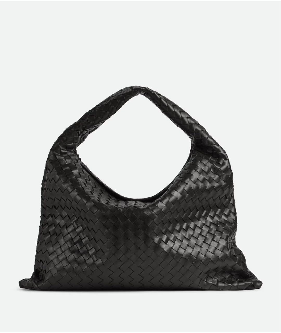 BOTTEGA VENETA Черная кожаная сумка тоут, фото 7