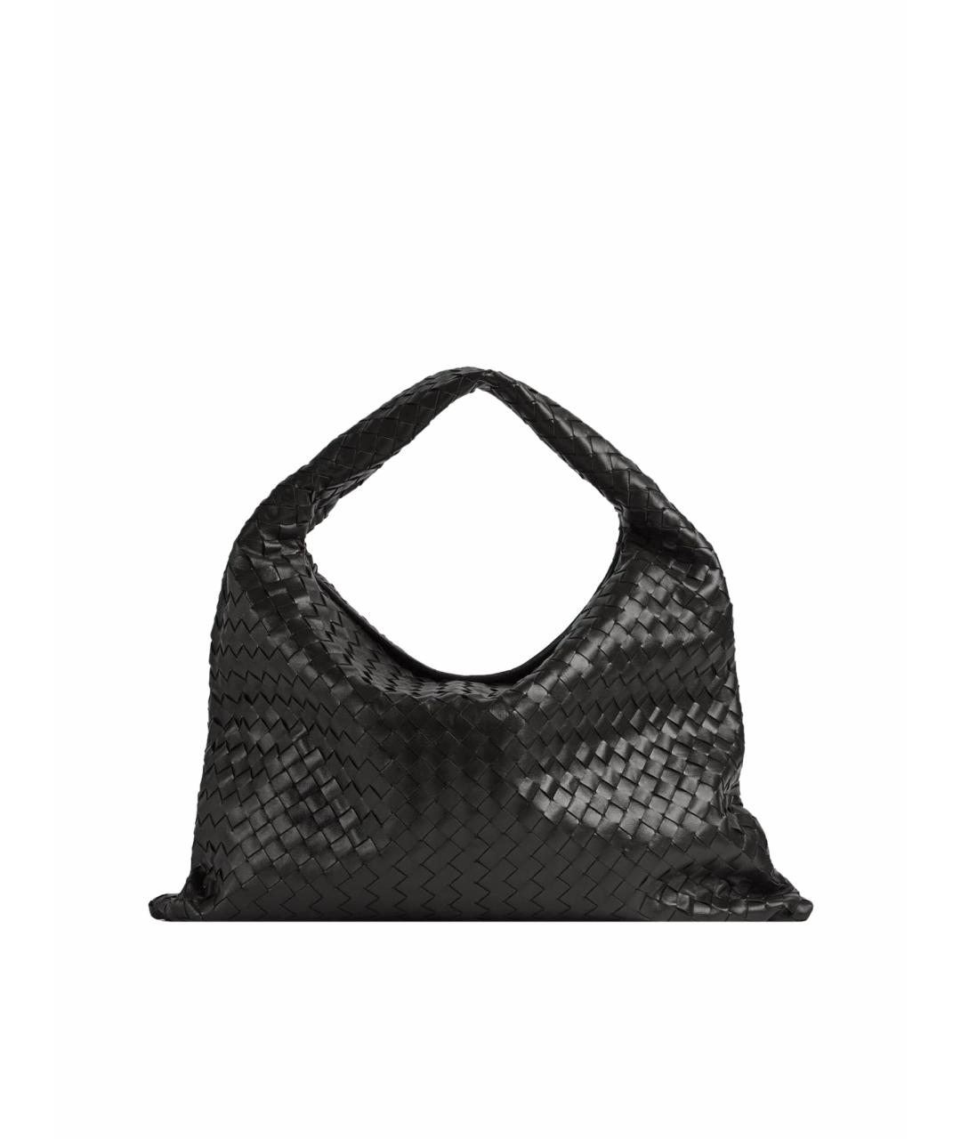 BOTTEGA VENETA Черная кожаная сумка тоут, фото 1