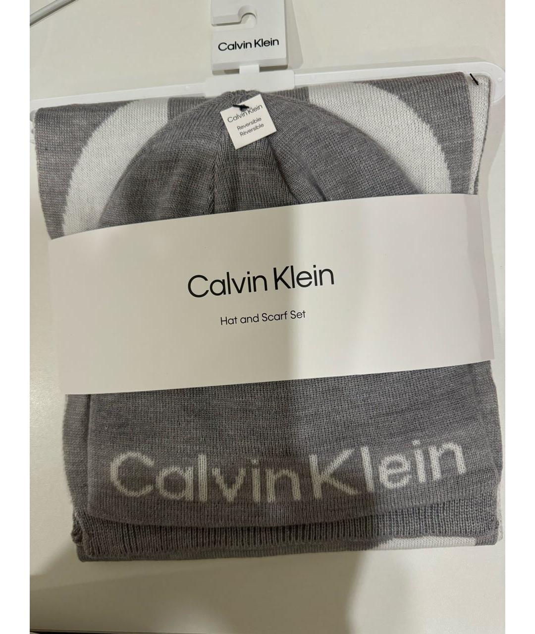 CALVIN KLEIN Серая шапка, фото 4