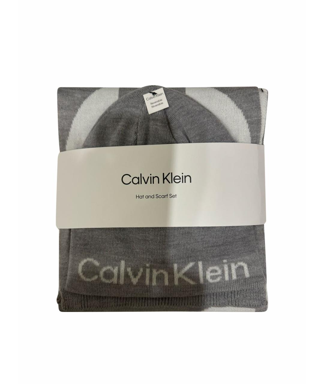 CALVIN KLEIN Серая шапка, фото 1