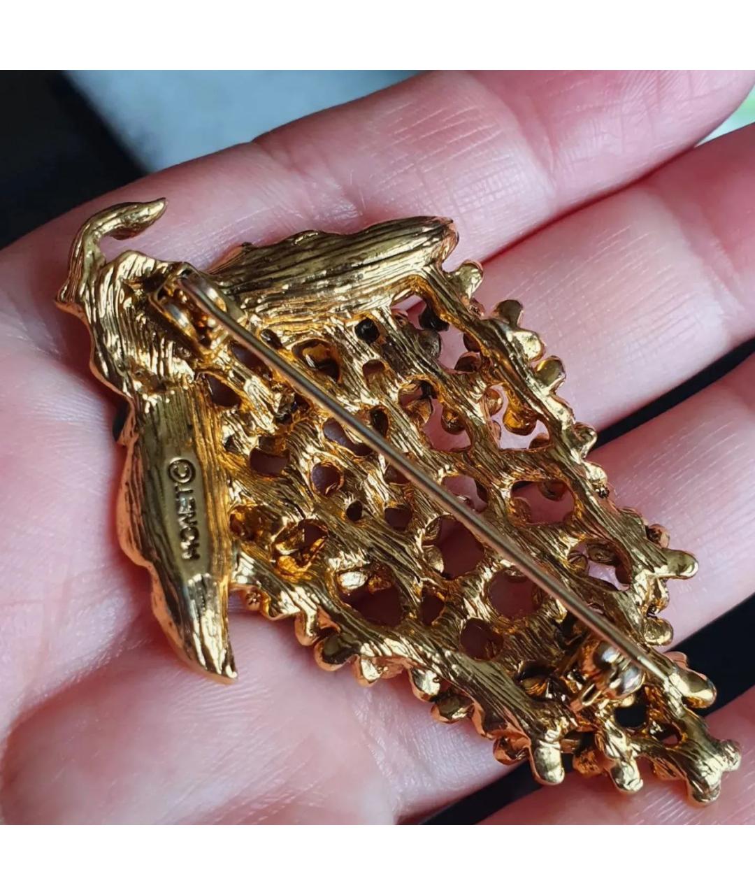 MONET Золотая металлическая булавка / брошь, фото 4