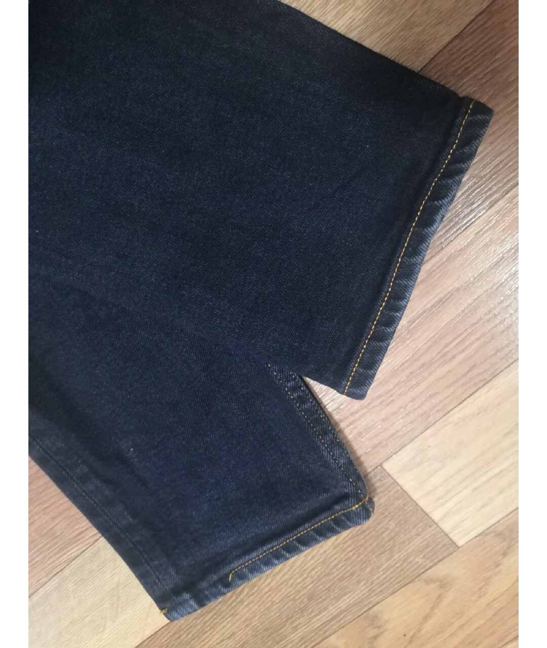 ACNE STUDIOS Темно-синие хлопко-эластановые джинсы скинни, фото 6