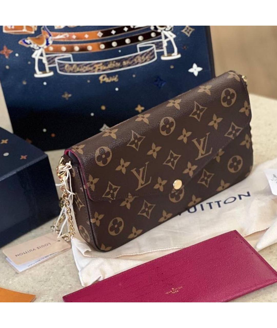 LOUIS VUITTON Коричневая сумка через плечо, фото 3