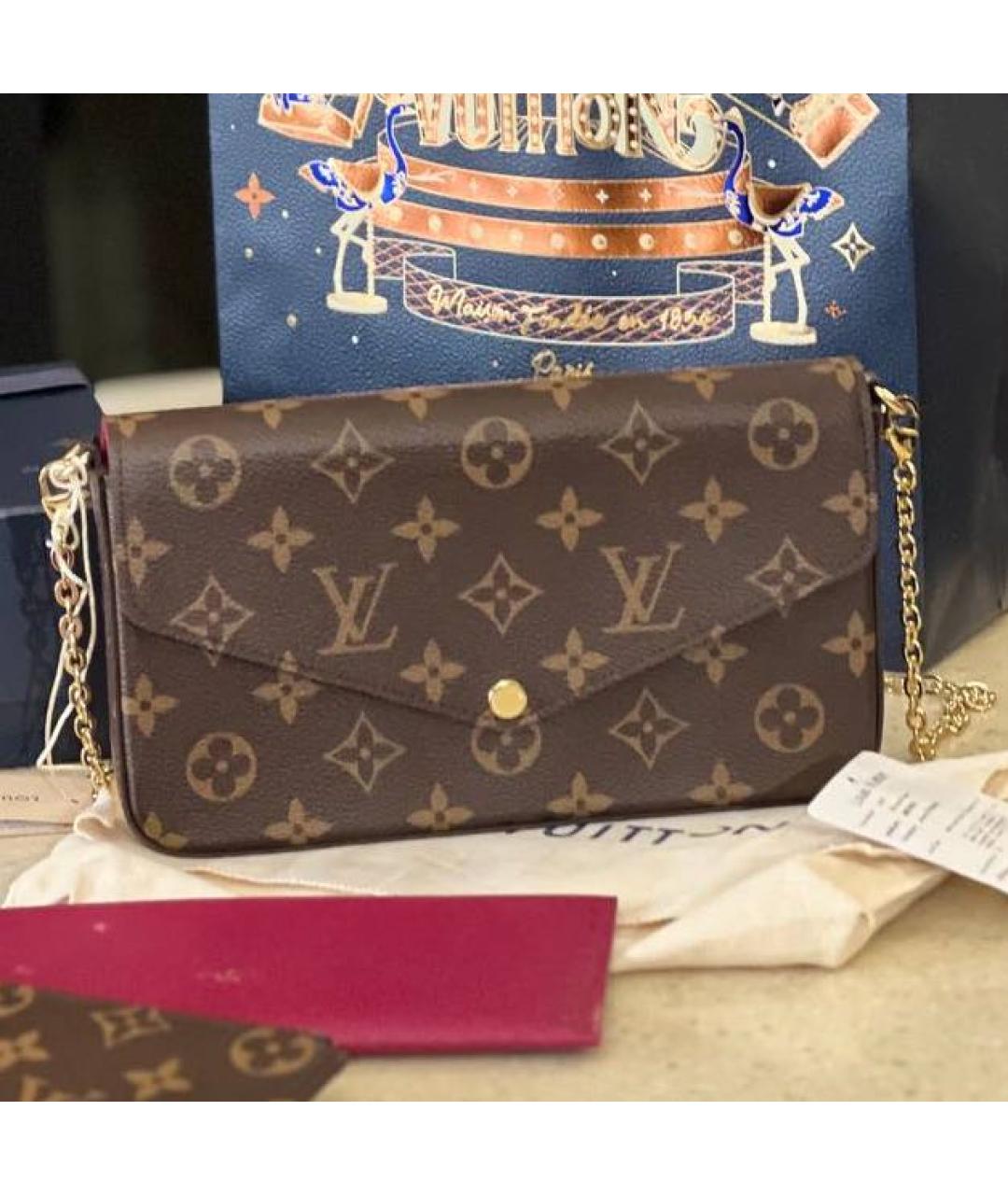 LOUIS VUITTON Коричневая сумка через плечо, фото 2