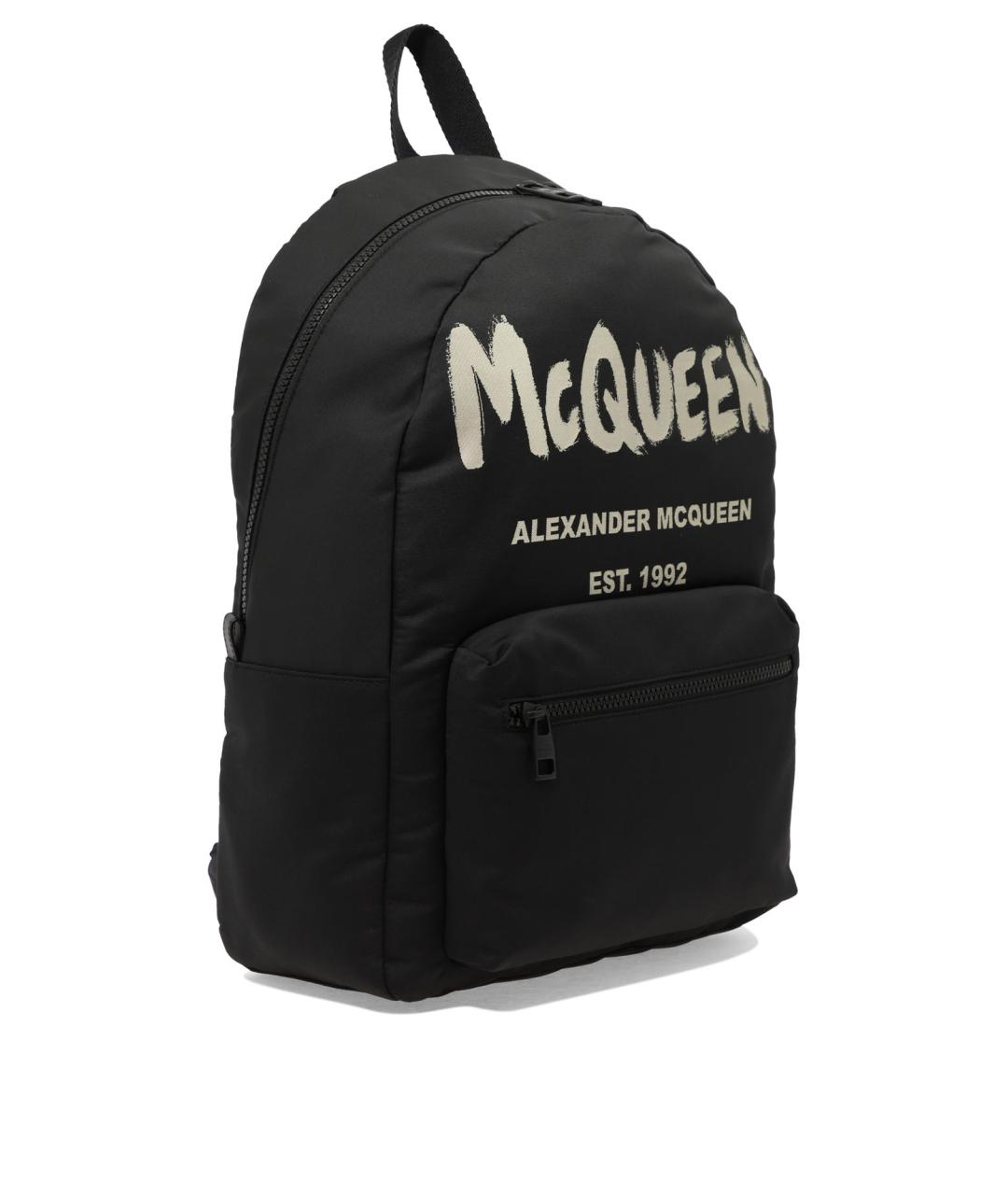 ALEXANDER MCQUEEN Черный синтетический рюкзак, фото 2