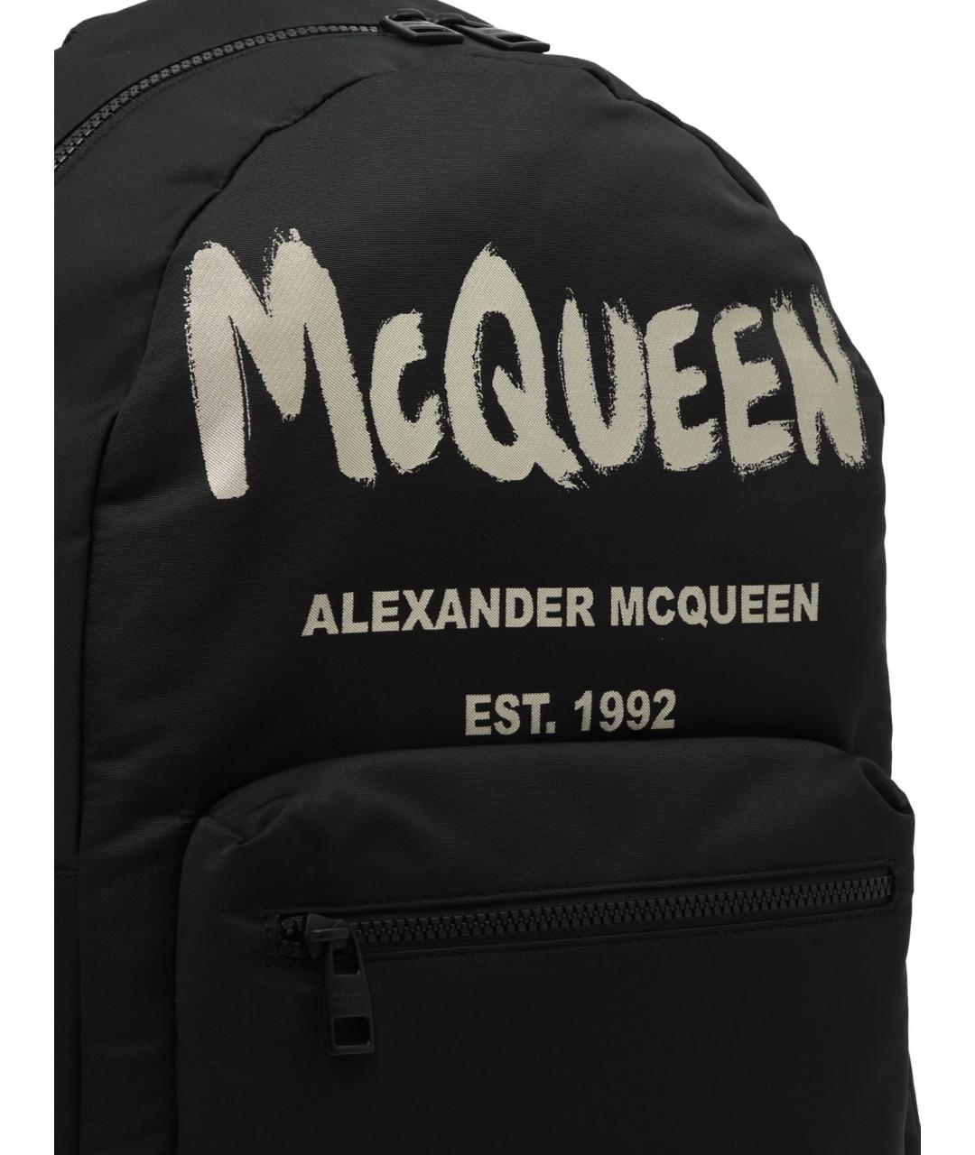 ALEXANDER MCQUEEN Черный синтетический рюкзак, фото 4