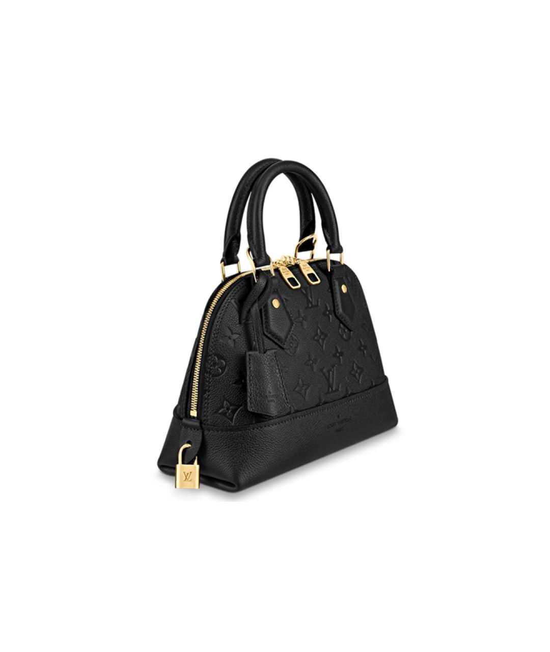 LOUIS VUITTON Черная кожаная сумка через плечо, фото 2