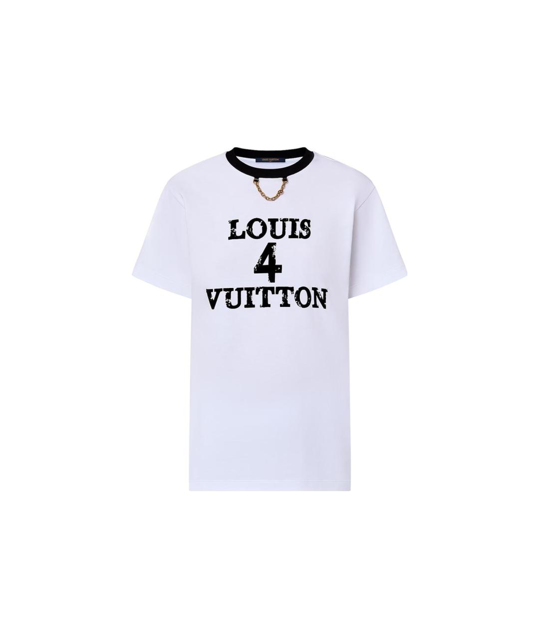 LOUIS VUITTON Белая хлопковая футболка, фото 1