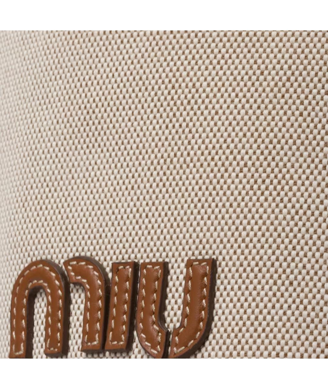 MIU MIU Бежевая сумка через плечо, фото 4