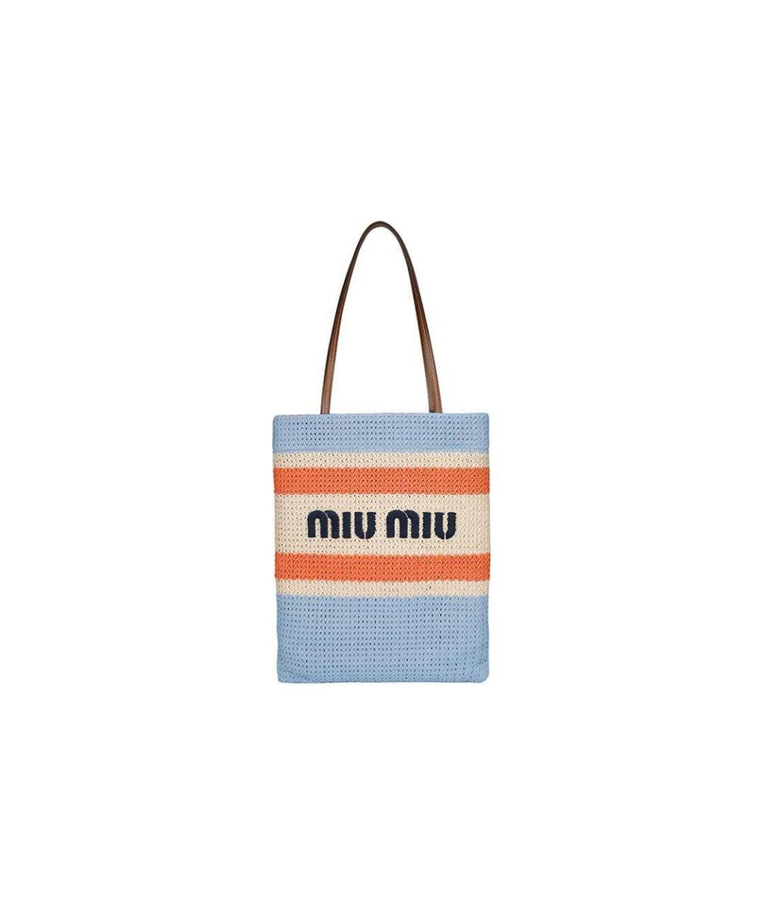 MIU MIU Голубая сумка через плечо, фото 1