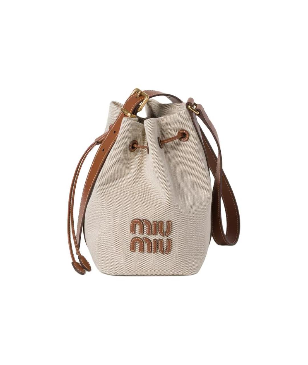 MIU MIU Бежевая сумка через плечо, фото 1