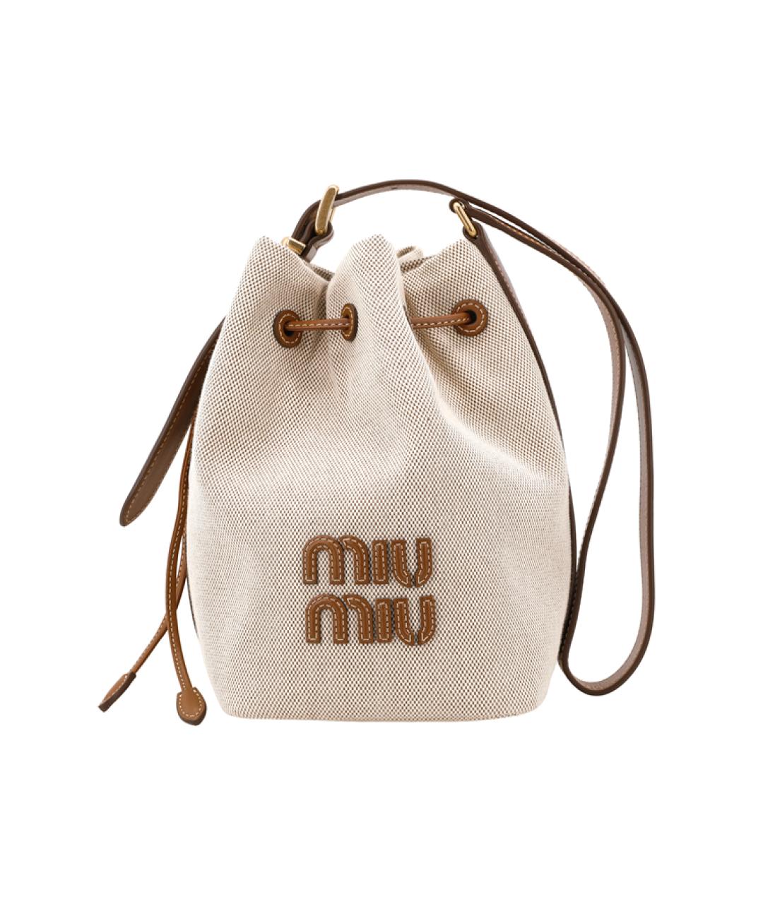 MIU MIU Бежевая сумка через плечо, фото 2