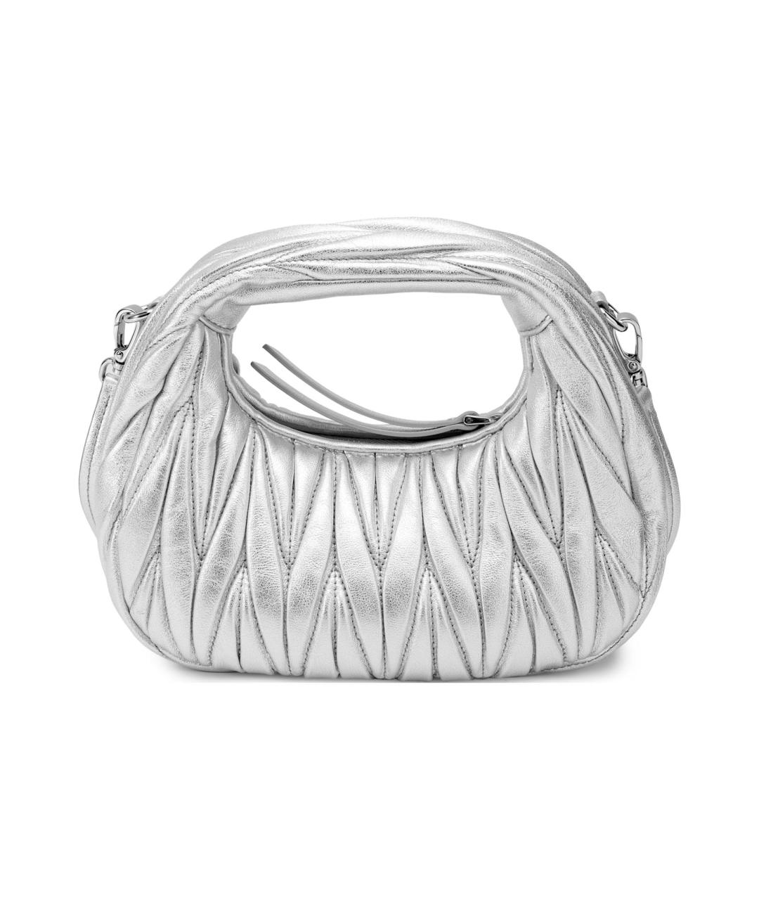 MIU MIU Серебряная сумка через плечо, фото 3
