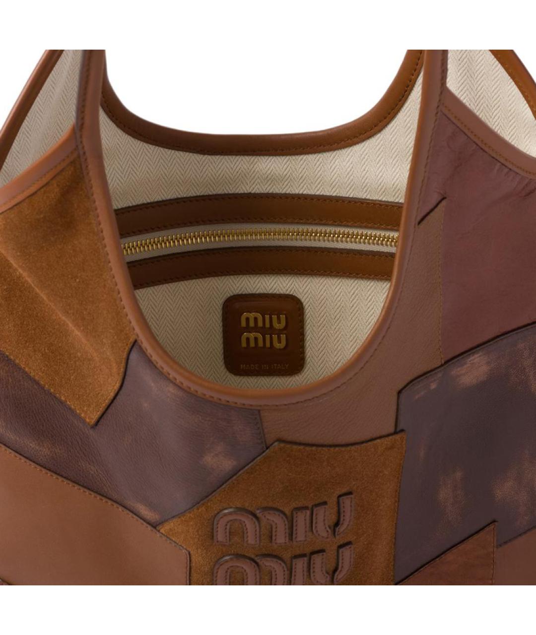 MIU MIU Коричневая сумка через плечо, фото 4