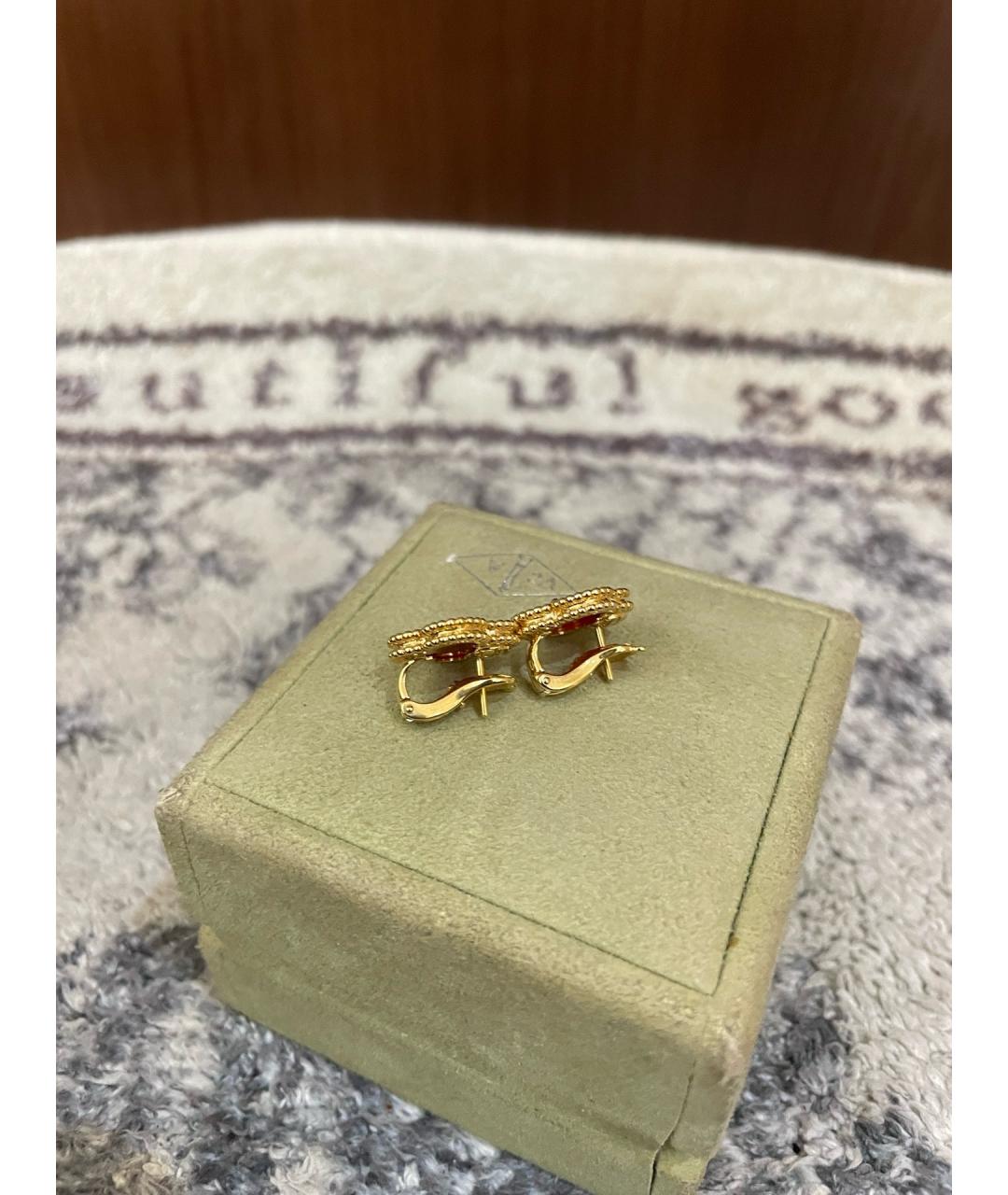 VAN CLEEF & ARPELS Красные серьги из розового золота, фото 6