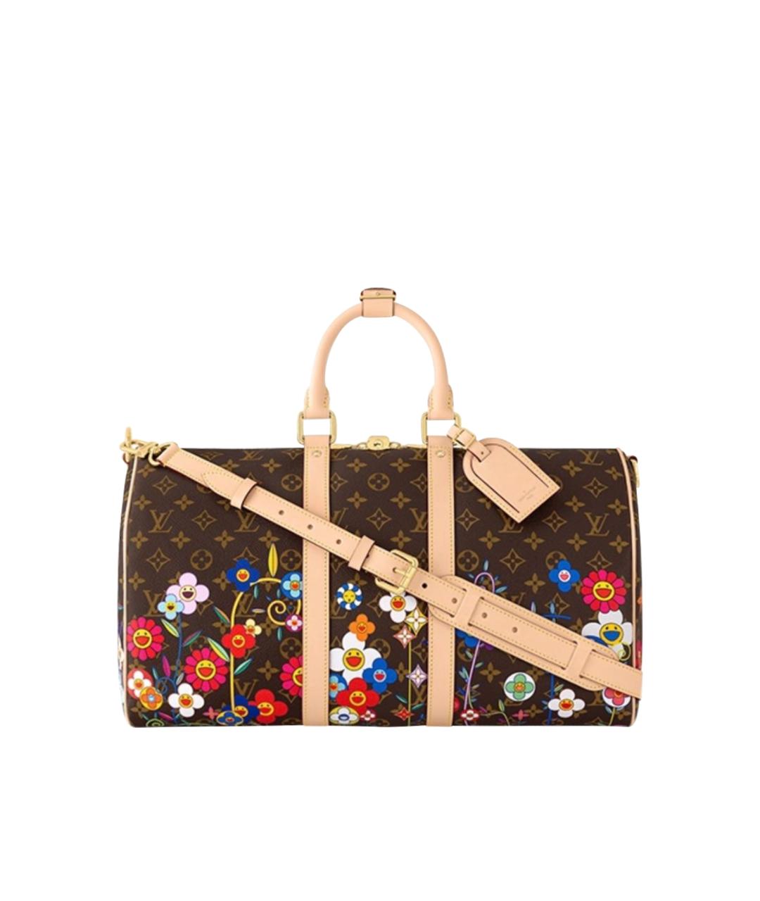 LOUIS VUITTON Коричневая кожаная дорожная/спортивная сумка, фото 1