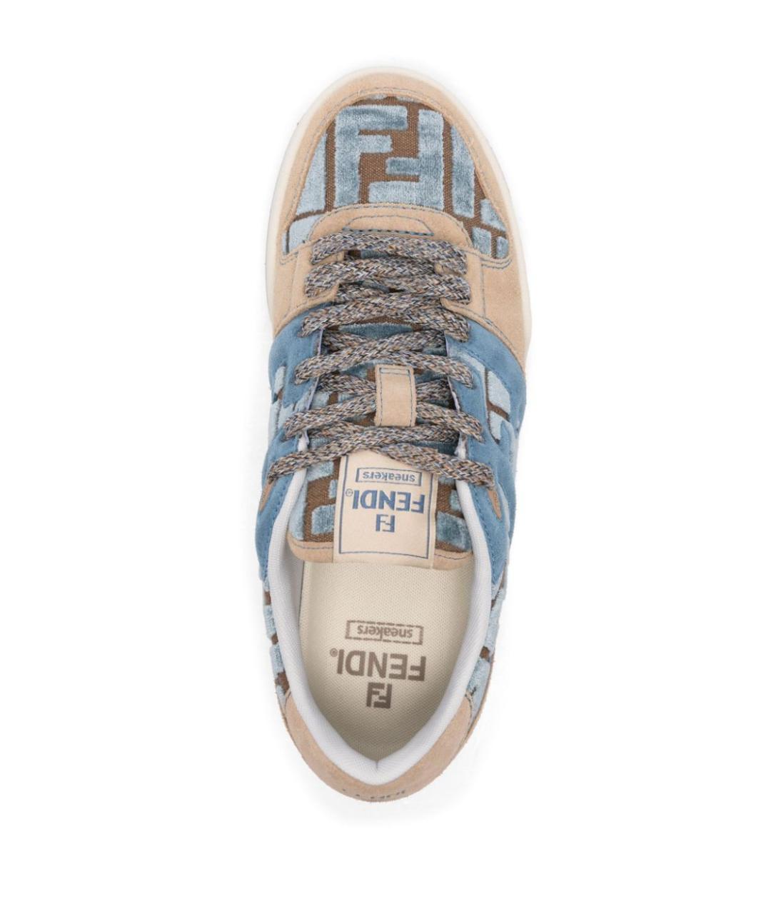 FENDI Мульти кеды, фото 4