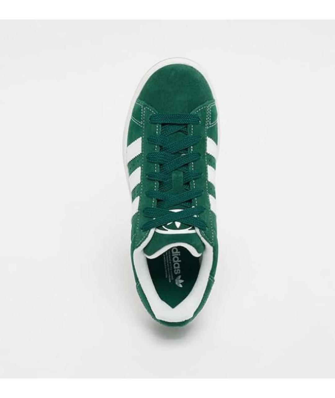 ADIDAS Зеленые замшевые кроссовки, фото 2