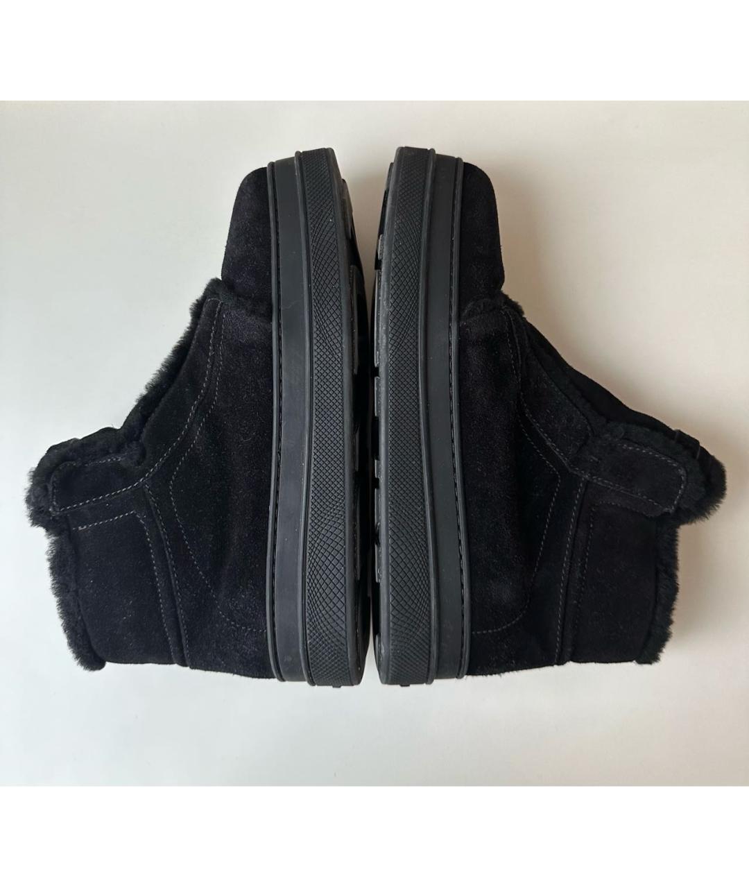 PRADA Черные замшевые ботинки, фото 4