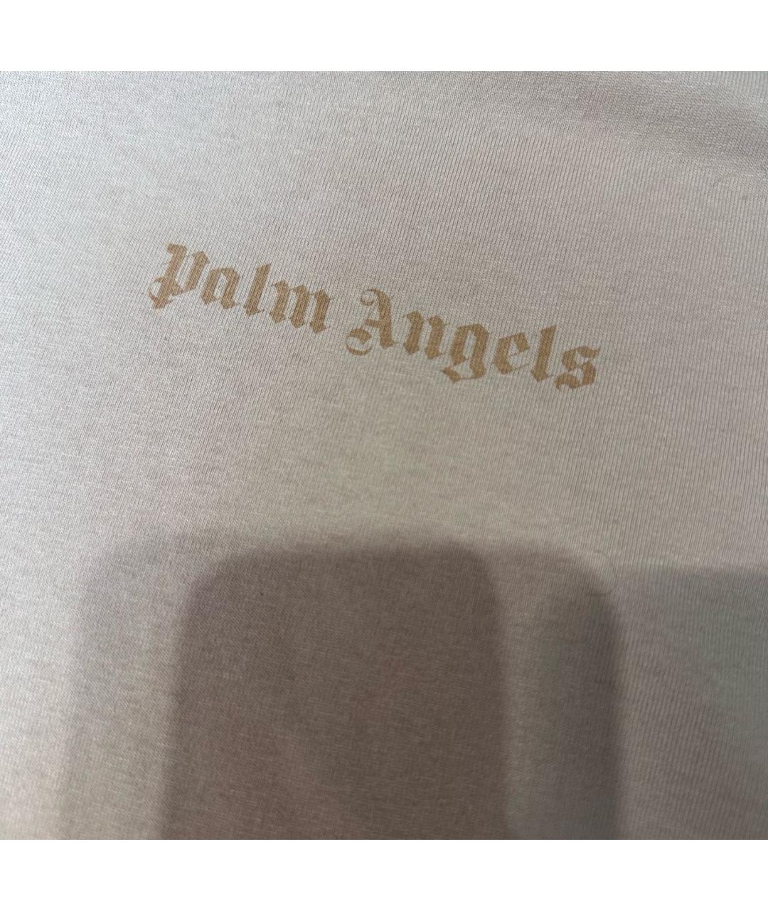 PALM ANGELS Серая хлопковая футболка, фото 4