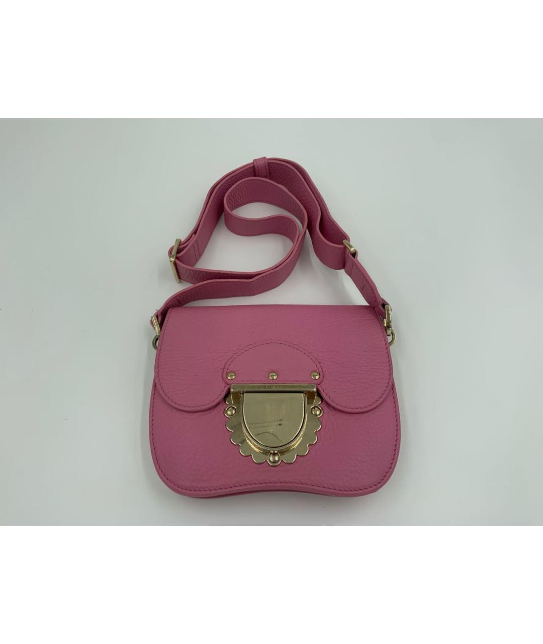 FURLA Розовая кожаная сумка через плечо, фото 9