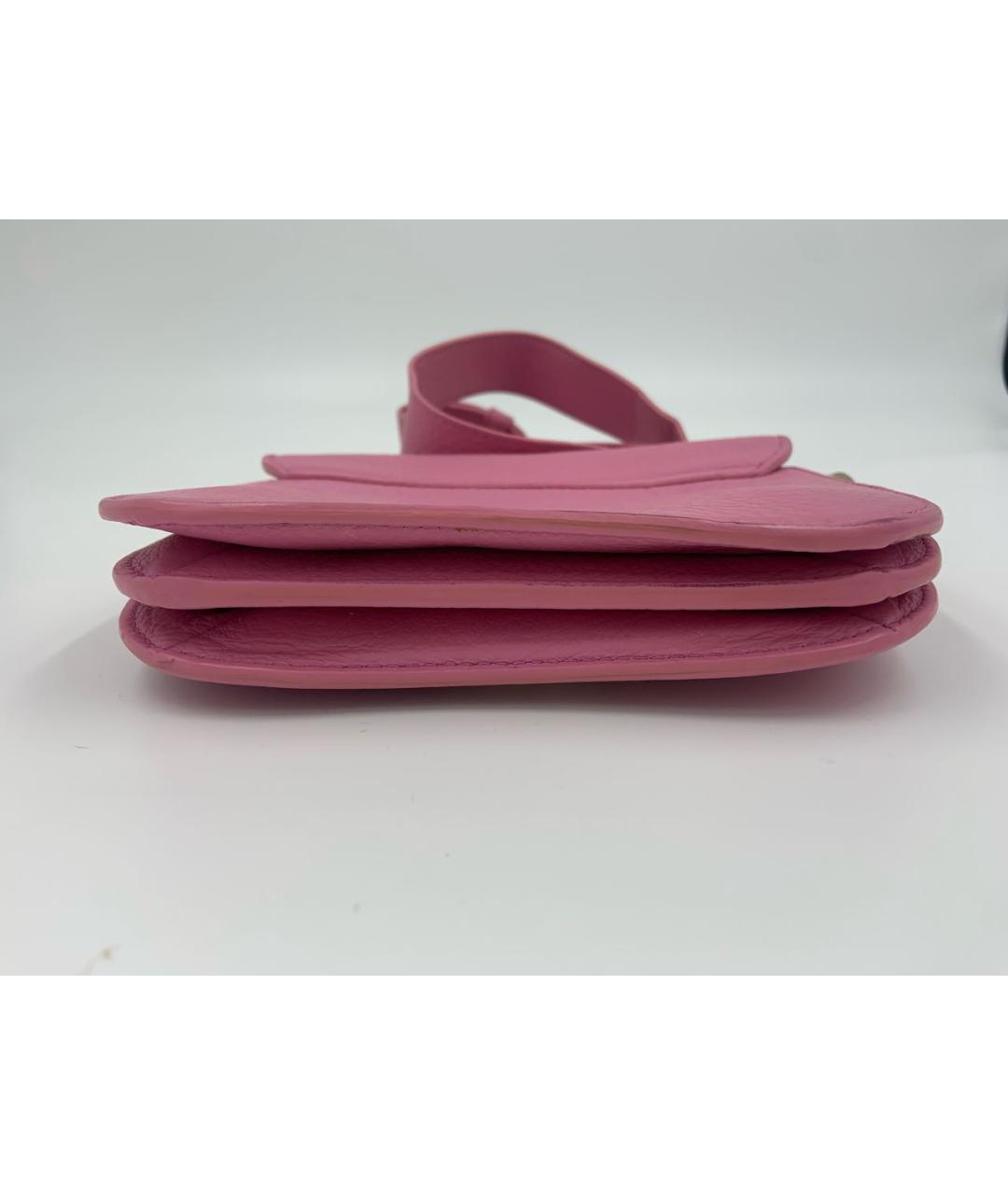 FURLA Розовая кожаная сумка через плечо, фото 5