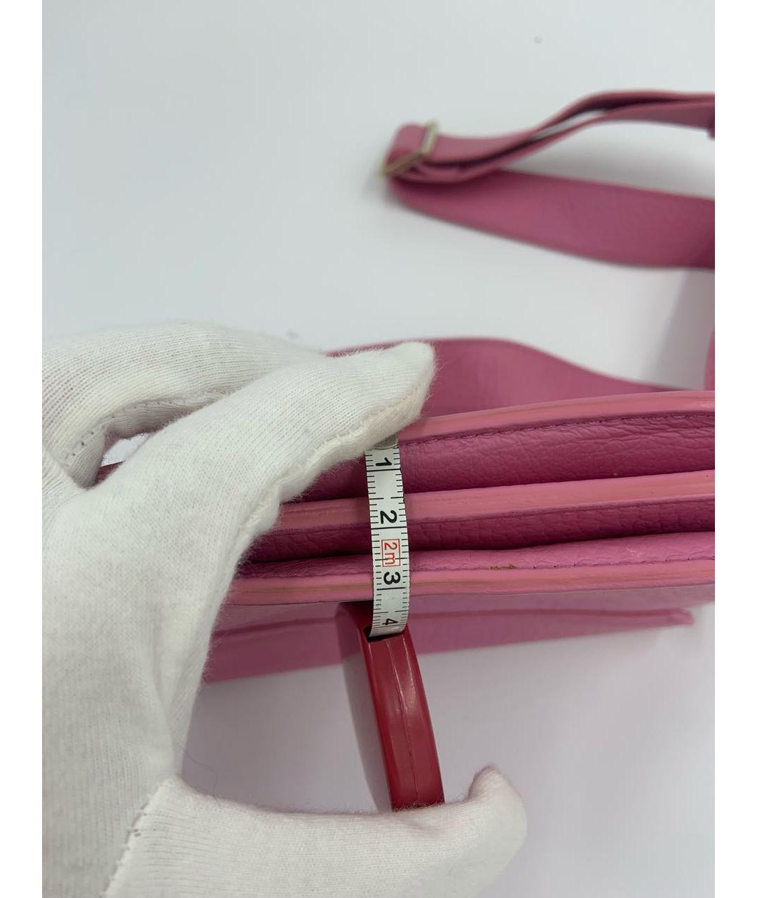 FURLA Розовая кожаная сумка через плечо, фото 6