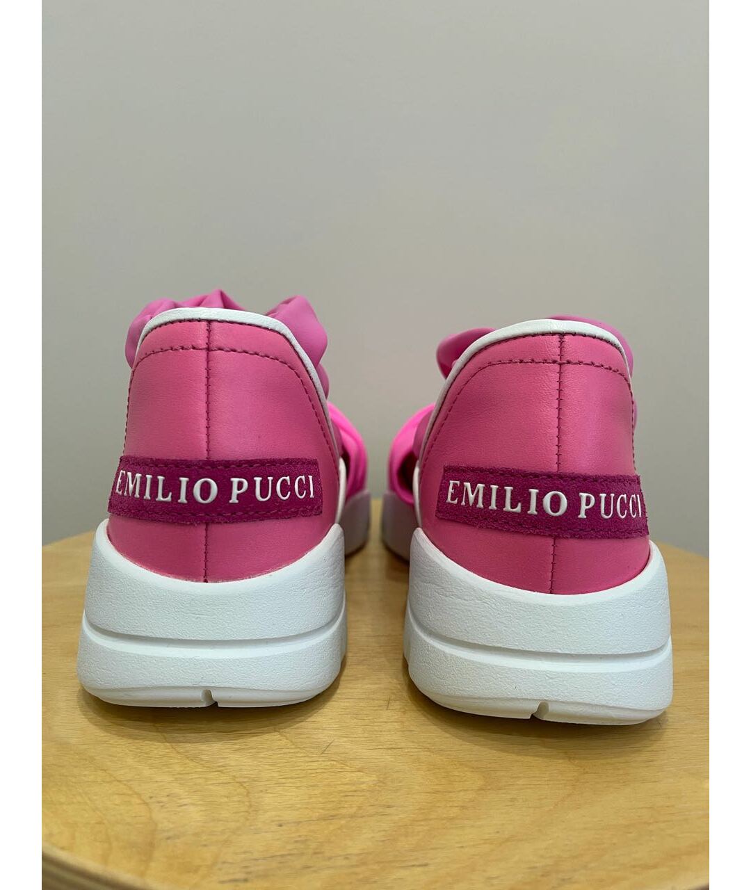 EMILIO PUCCI Розовые неопреновые кроссовки, фото 4