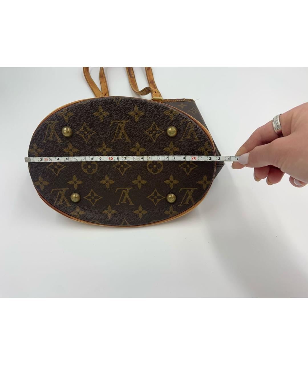 LOUIS VUITTON Коричневая сумка с короткими ручками, фото 6