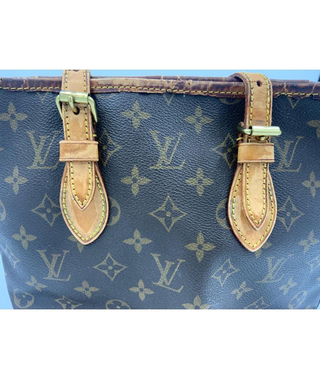 LOUIS VUITTON Коричневая сумка с короткими ручками, фото 5