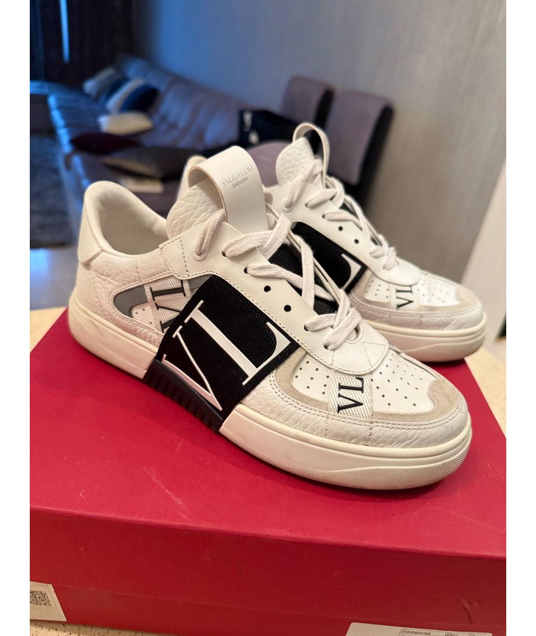 VALENTINO Белые кожаные кеды, фото 5