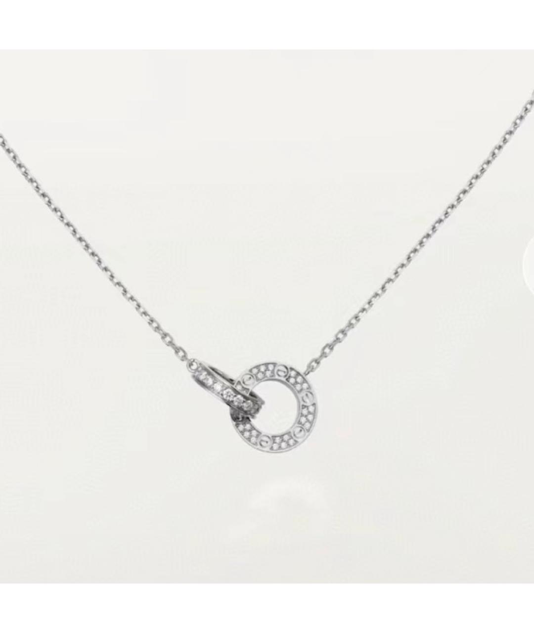 CARTIER Белая подвеска из белого золота, фото 6