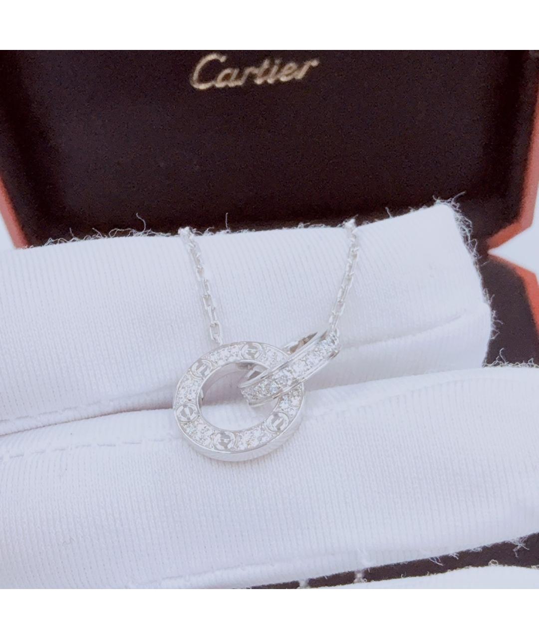 CARTIER Белая подвеска из белого золота, фото 4