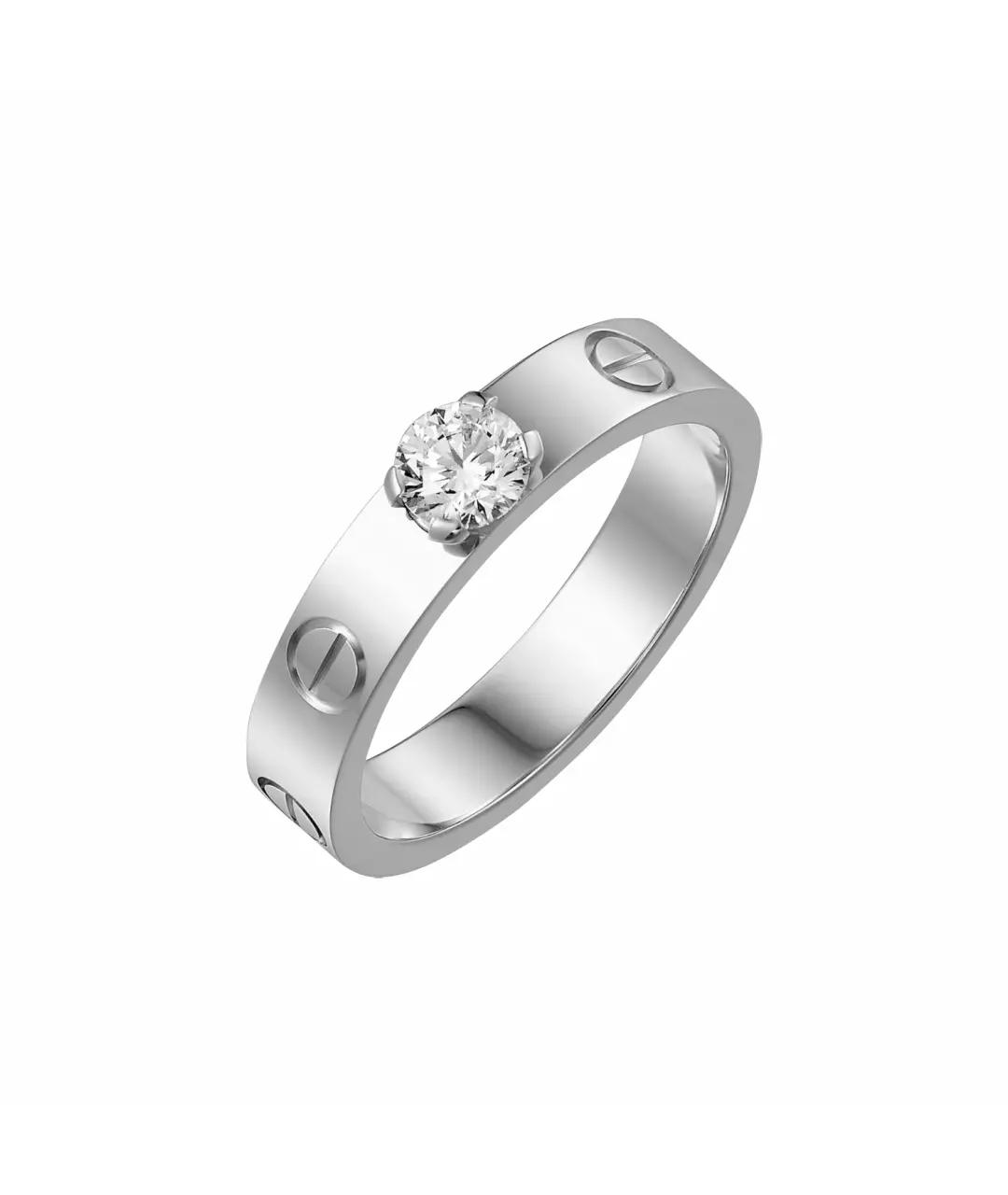 CARTIER Белое кольцо из белого золота, фото 1