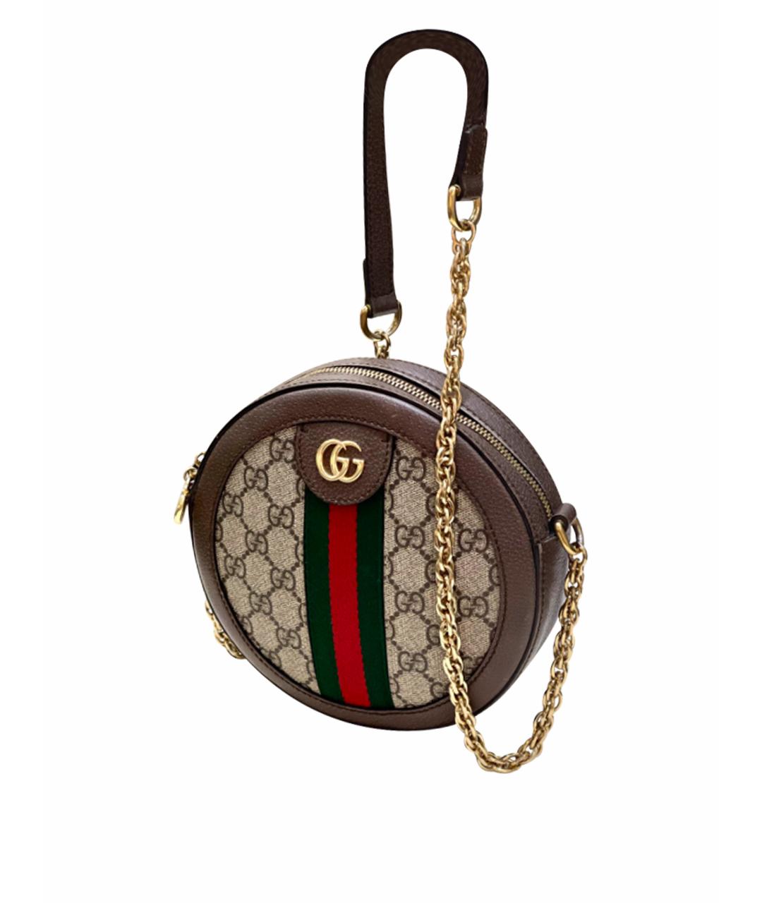 GUCCI Бежевая деним сумка через плечо, фото 1