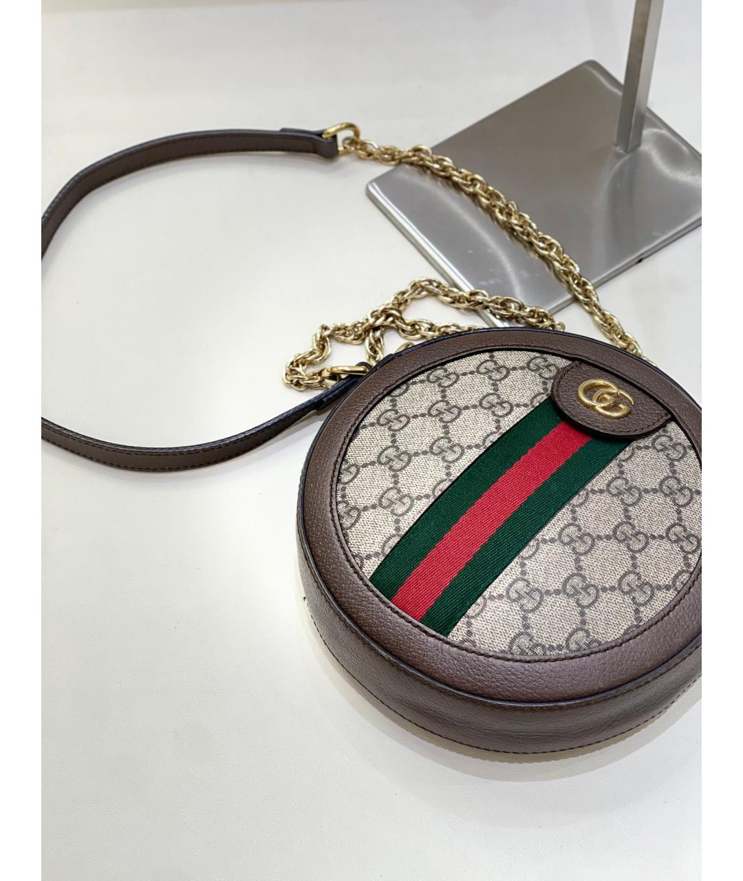 GUCCI Бежевая деним сумка через плечо, фото 4