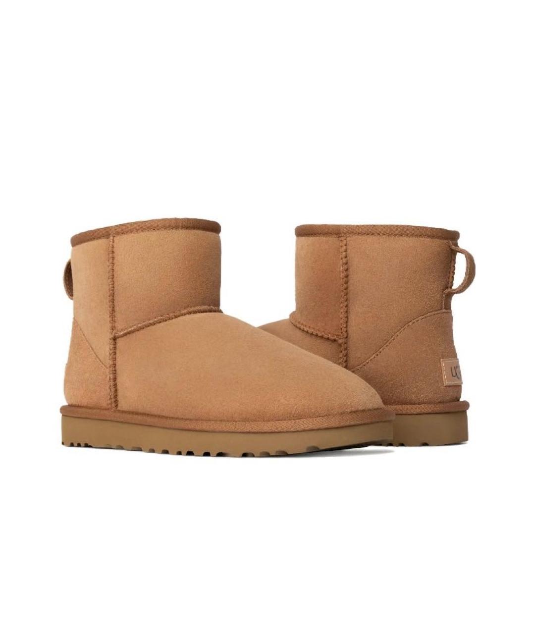 UGG AUSTRALIA Оранжевое замшевые ботинки, фото 2