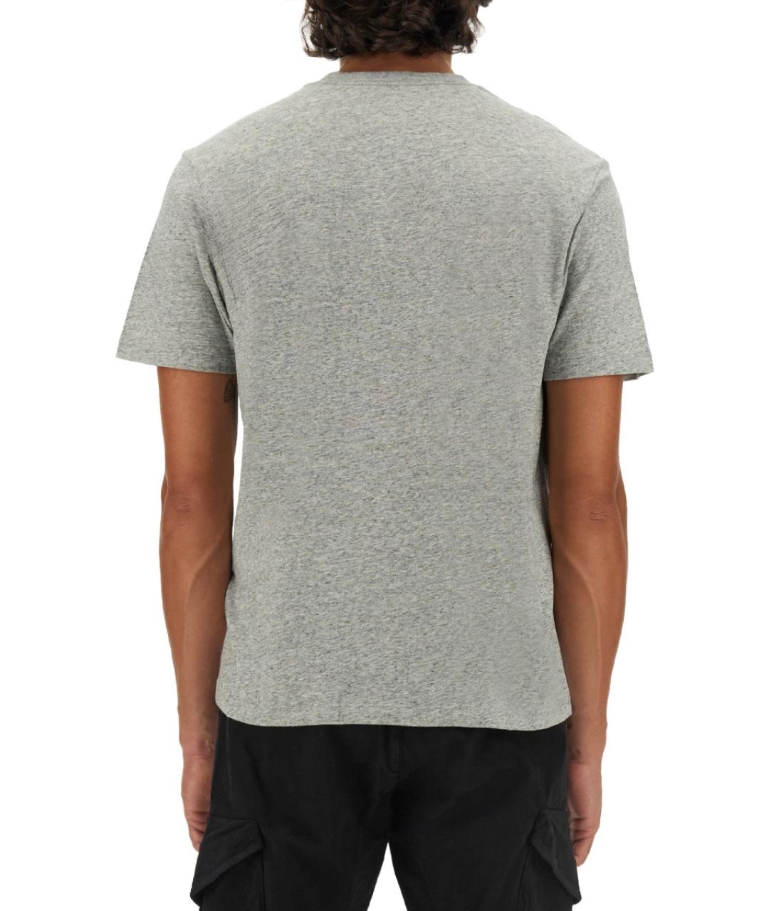 CP COMPANY Серая хлопковая футболка, фото 4