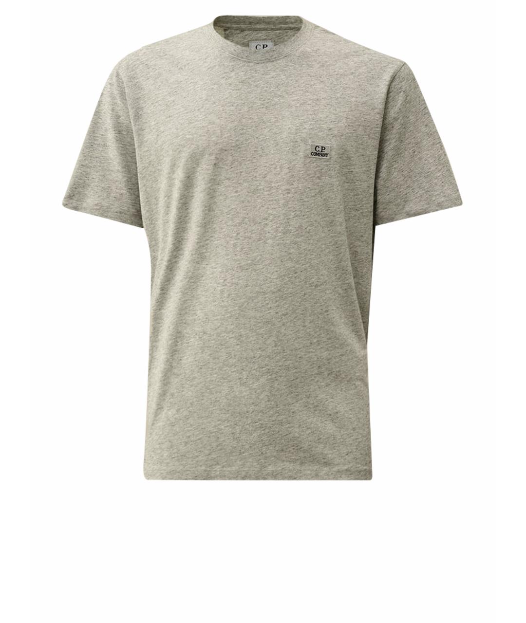 CP COMPANY Серая хлопковая футболка, фото 1