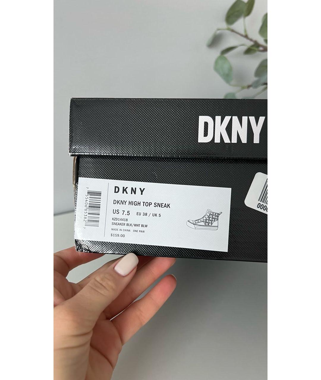 DKNY Черные текстильные кеды, фото 8