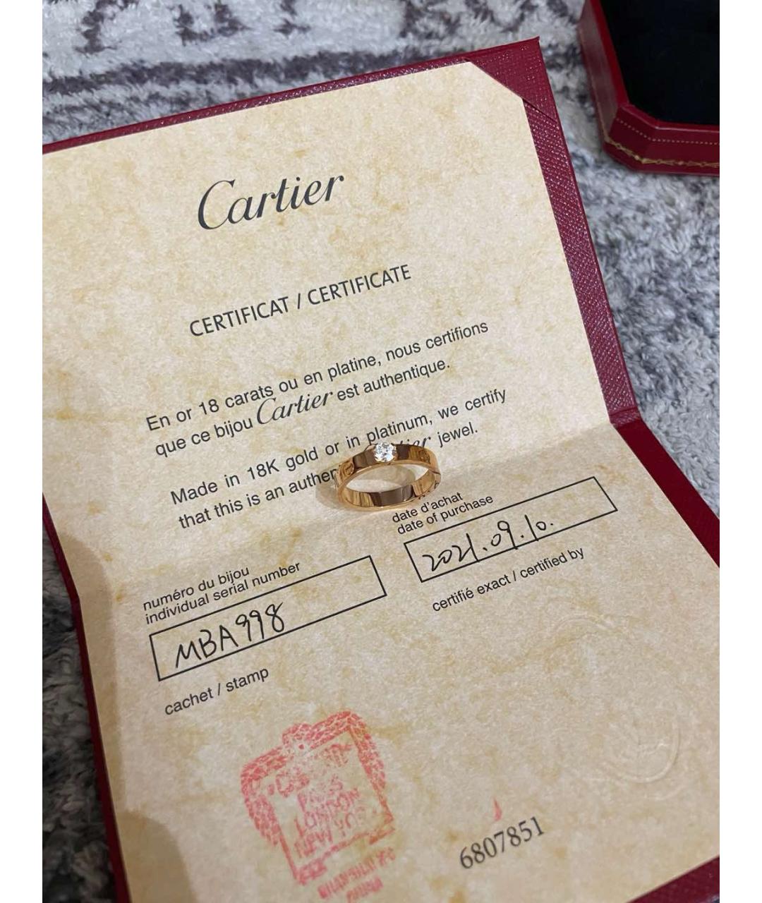 CARTIER Розовое кольцо из розового золота, фото 4
