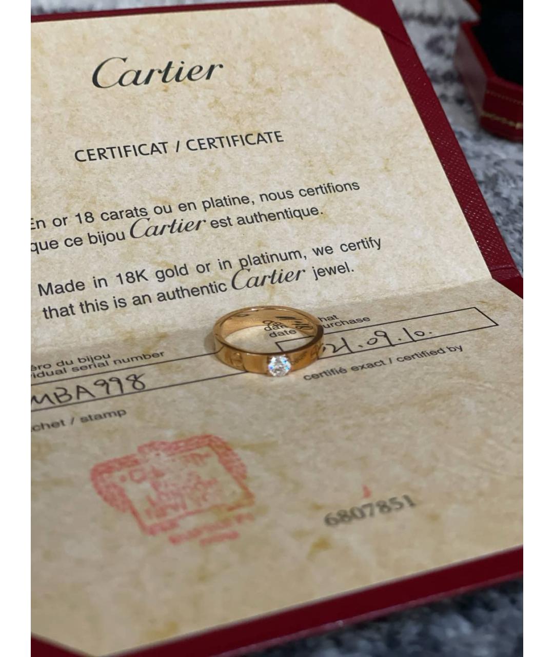 CARTIER Розовое кольцо из розового золота, фото 5