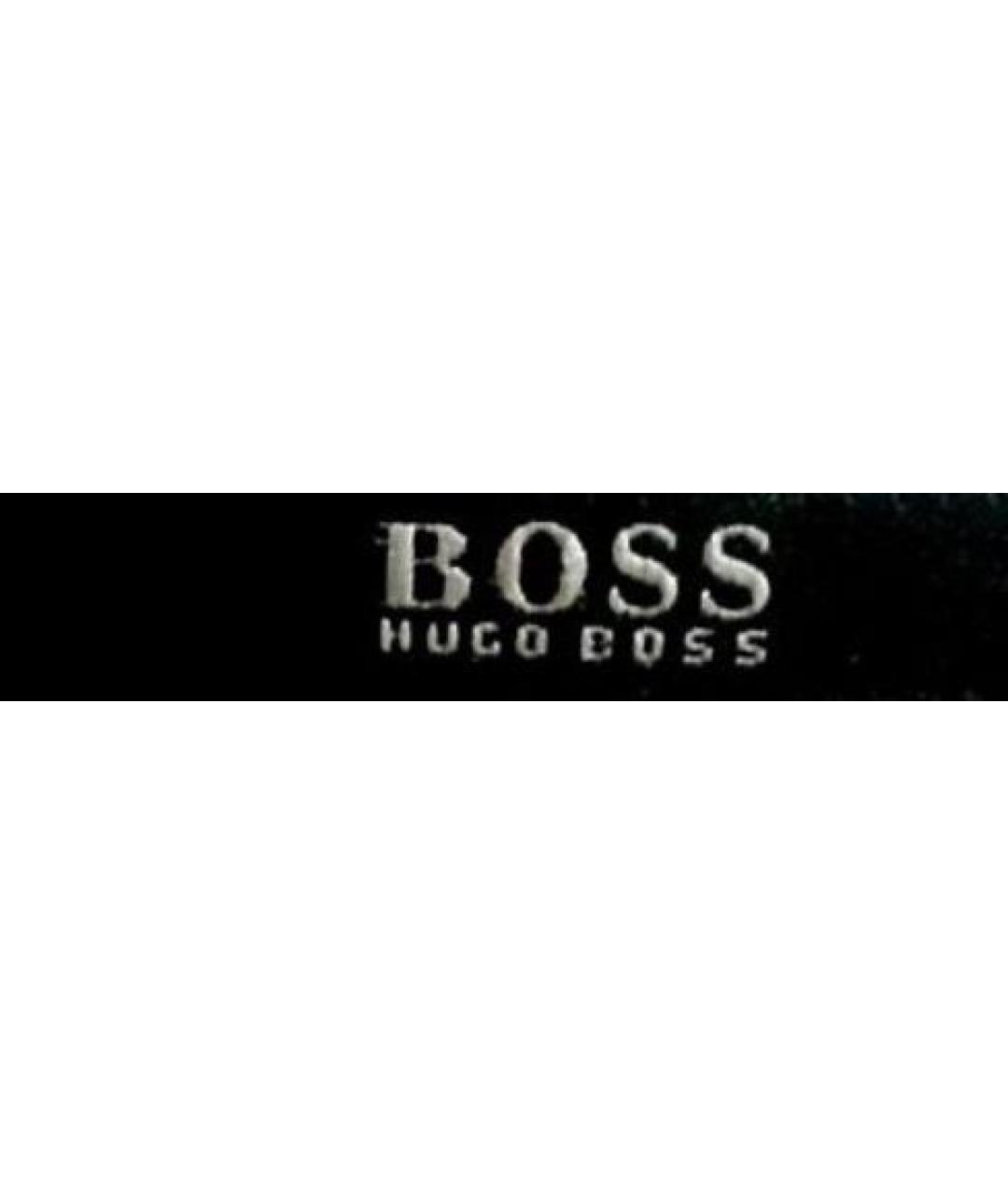 HUGO BOSS Черные шерстяные прямые брюки, фото 4