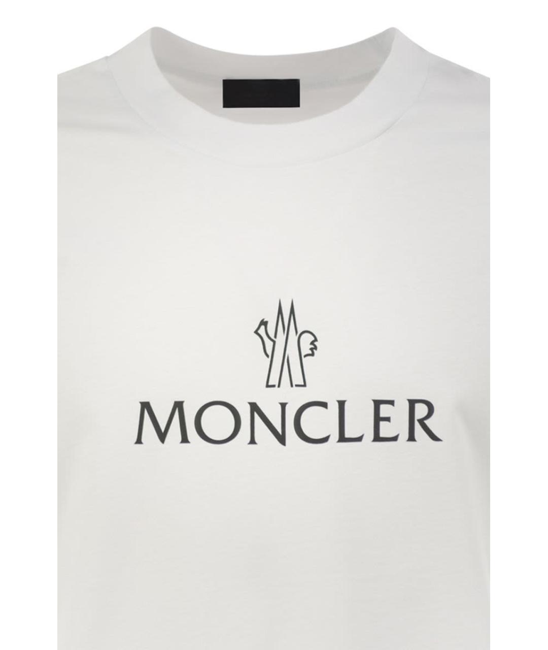 MONCLER Белая футболка, фото 4