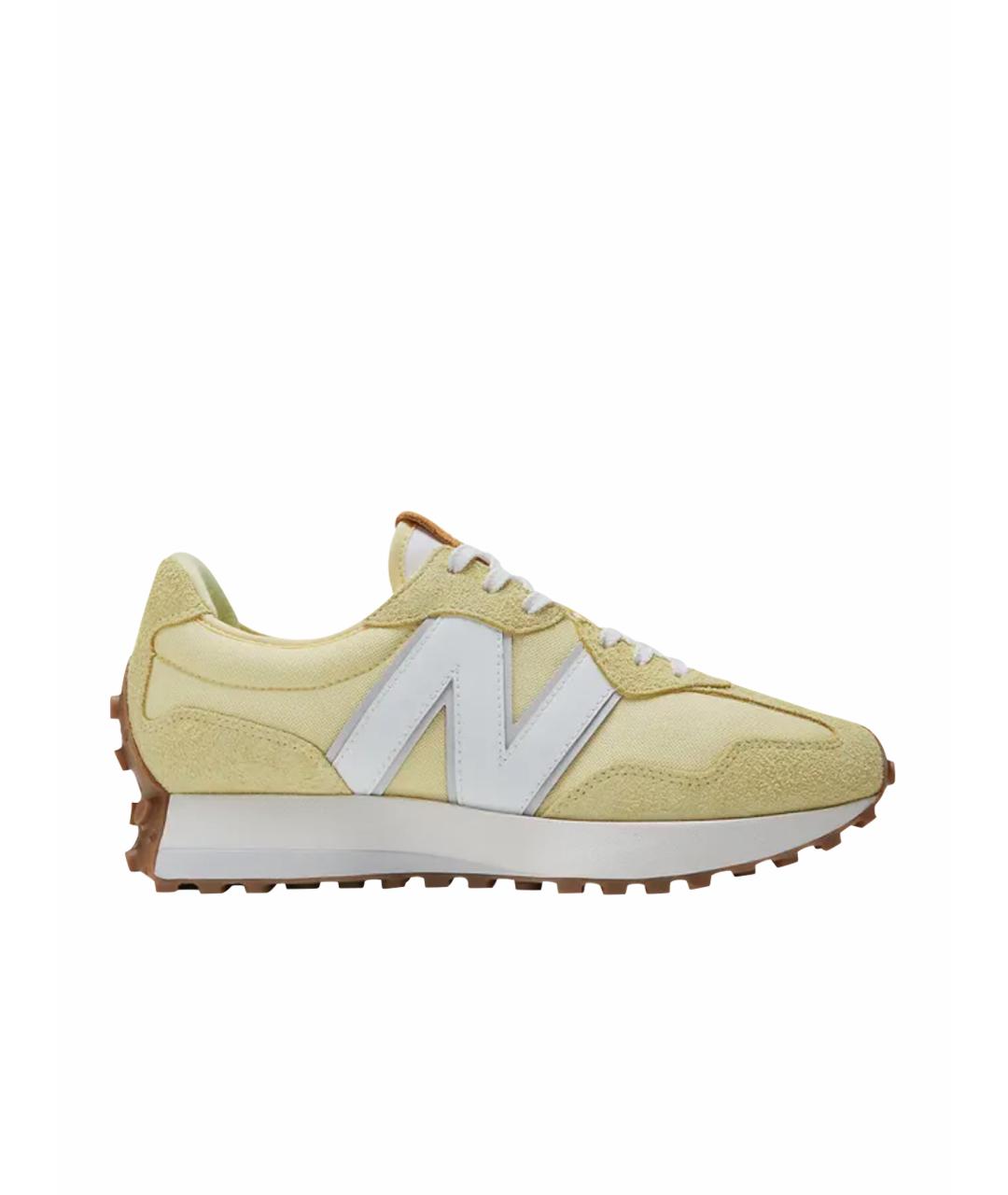 NEW BALANCE Желтые текстильные кроссовки, фото 1