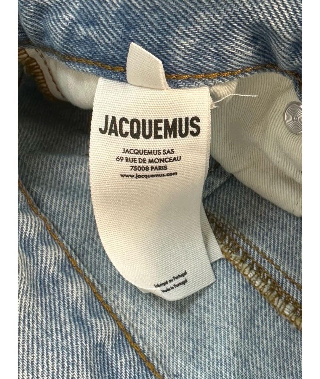 JACQUEMUS Голубые прямые джинсы, фото 8